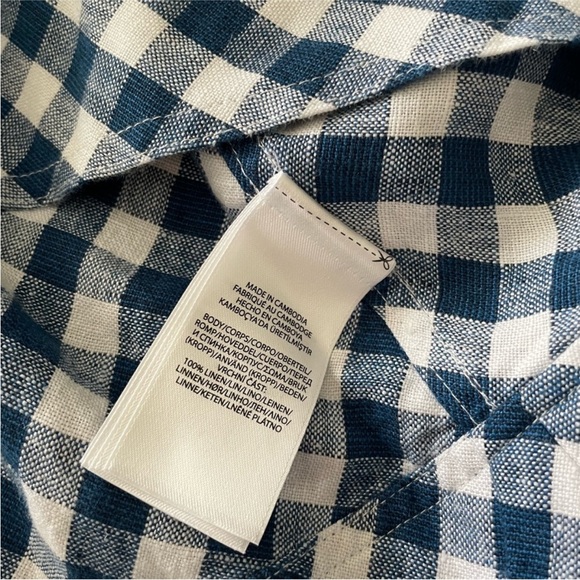 Polo Ralph Lauren Gingham Linen Midi Wrap Skirt - Picture 3 of 9